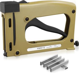 OEM Grapadora Para Marcos De Fotos, Aleaci&oacute;n De Aluminio, Tensi&oacute;n Ajustable, 500 Grapas Incluidas, Para Montar Cuadros
