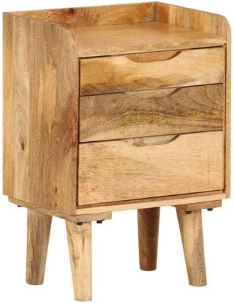 vidaXL Bedside Cabinet Solid Mango Wood 40x30x59.5 cm vidaXL