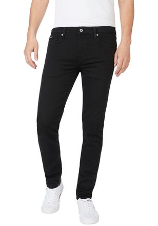 Pepe Jeans London Skinny-fit-Jeans PEPE JEANS Finsbury, Herren, Gr. 30, L&auml;nge 34, schwarz (clean schwarz), Denim/Jeans, Obermaterial: 80% Baumwolle, 17% Polyester, 3% E