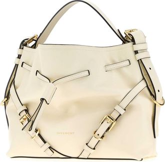 Givenchy Cut-Out Leather Shoulder Bag - Beige