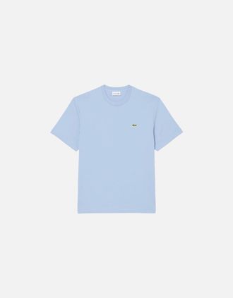 Lacoste Mens Lacoste TH7318 Classic Fit Cotton T-Shirt - Blue - Size: 44