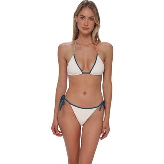 Swim Systems Trisha Triangle Bikini Swimsuit Top in Buttercream Scrunch at Nordstrom, Size Xx-Large