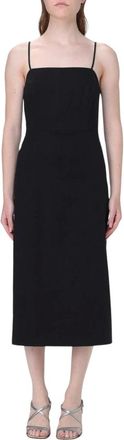 Theory Elegant Black Square Neck Dress