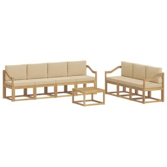 vidaXL Set Di Divani Da Esterno 7 Pz Vidaxl