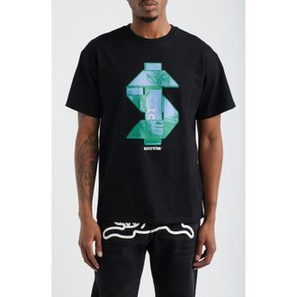 Icecream Origami Cotton Graphic T-Shirt in Black at Nordstrom, Size Xx-Large