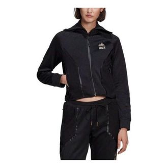 adidas (WMNS) adidas x James Bond Sportswear Track Top Asia Sizing Black GN6817