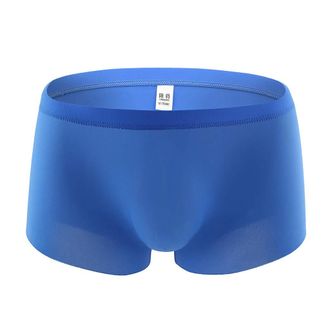 Generic Mens Seamless Boxer Shorts Mens Short Leg Boxers Comfy Pyjamas Underwear Silky Touch House Underpants Anti Chafing Ultra Cooling Underwear No Itchy La