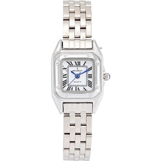 Peugeot Sleek Panther Square Bracelet Watch- 20x22MM in Silver at Nordstrom
