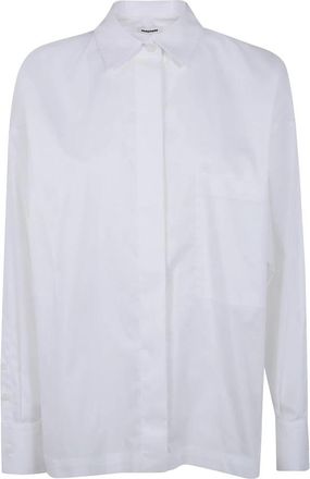 Darkpark Paola Patch Pocket Shirt - Dames - Overhemden - Wit - M - Katoen - Overhemden