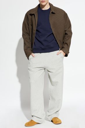 Ami Sweatshirt With Embroidered Logo, Mens, Navy Blue