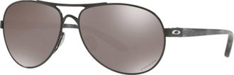 Oakley Womens Feedback Sunglasses In Polished Black Prizm Black Polarized