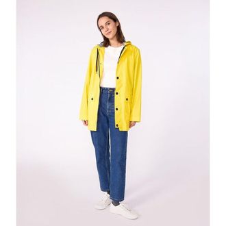 Petit Bateau Halflange regenjas met rits en kap