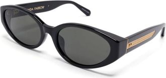 Linda Farrow Lfl 1540 C1Sun Zonnebrillen - Dames - Zonnebrillen - Zwart - 59 MM - Accessoires