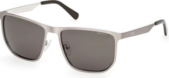 GANT GA00014 17N Mens Sunglasses Silver Size 58