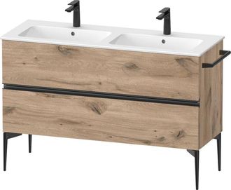 Duravit Sivida Mueble Bajo Lavabo, 2 Cajones, Tirador Negro - Duravit