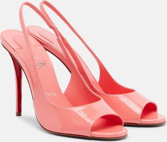 Christian Louboutin Miss Z patent leather slingback sandals