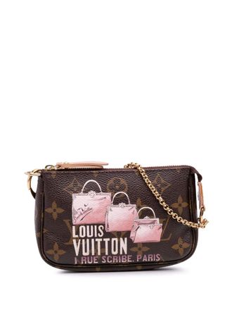 Louis Vuitton 2010 Monogram Affiche Pochette Accessoires mini-handtas - Bruin