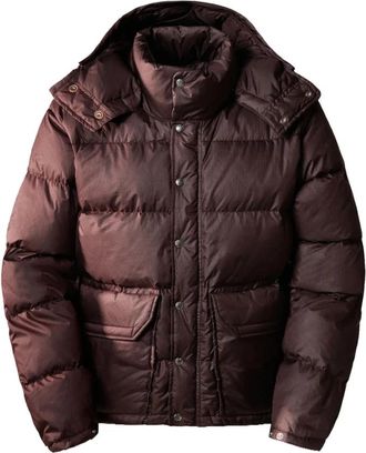 The North Face Heritage Donkerbruine Donsjas Rits - Heren - Ski Jassen - Bruin - M - Polyester - Fitness
