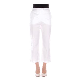 Max Mara Cropped Trousers, female, White, Size: XS Cropped Trousers