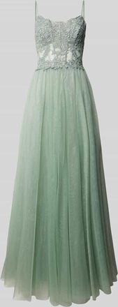 Mascara Abendkleid mit Strasssteinbesatz in Mint, Gr&ouml;&szlig;e 36