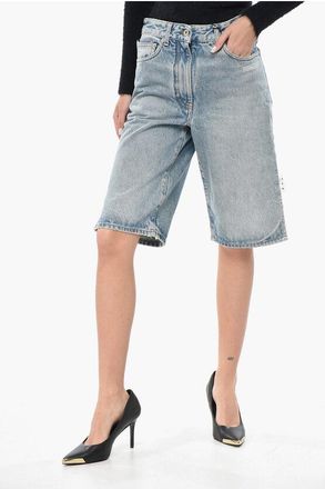 Off-white 5-Pocket Light Wash Denim Shorts size 26