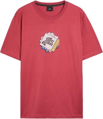 Paul Smith Zebra Printed Cotton T-shirt - Pink - Xxl