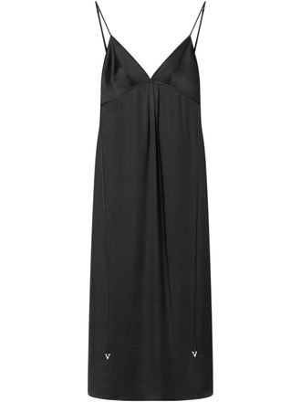 Áeron satin maxi dress - women - FSC Viscose/Silk - S - Black