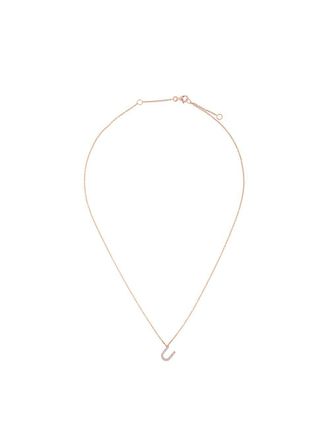 Alinka ALINKA ID diamond necklace - women - 18kt Rose Gold/Diamond - OS - Metallic