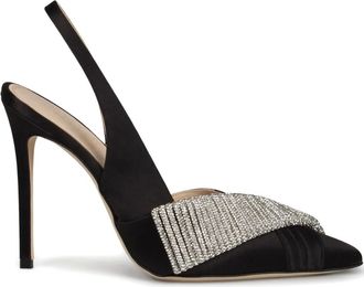 Hibourama Bags Pumps con cristalli 100mm - Nero