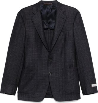 Canali Blazer a quadri - Blu
