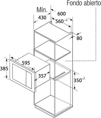 Orbegozo Orbegozo - Microondas Integrable 900w Con Grill 1000w 23l Mig 2325