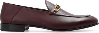 Ferragamo Salvatore Ferragamo Melbourne Gancini Ornament Loafers In Nebbiolo, Size 6.5 EEE