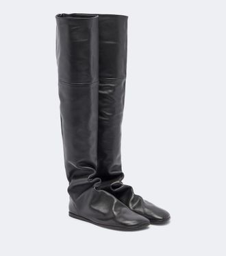 Christophe Lemaire Botas altas Glove de piel