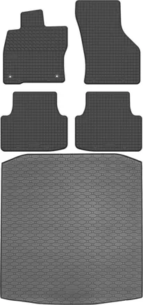OEM Skoda Octavia Iv Sed&aacute;n Kombi A Partir De 2020 Set - Alfombrillas De Goma Para Coche + Alfombrilla Para Maletero