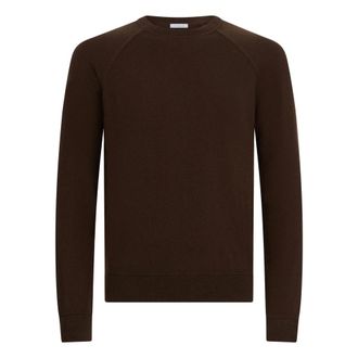 Malo Round-neck Knitwear, male, Brown, 2XL, Cashmere Crewneck Jumper