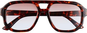 Vince Camuto 128mm Gradient Aviator Sunglasses in Tortoise at Nordstrom Rack
