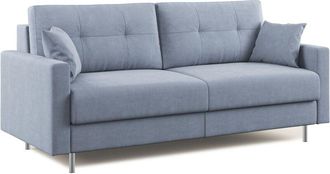 Divani.Store Megan Sof&aacute; Convertible En Microfibra Extra&iacute;ble 188 Cm (mat. 140x197) Azul Claro