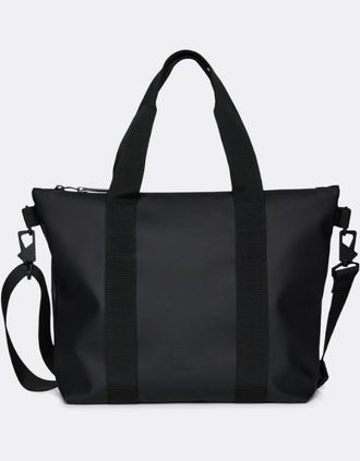 Rains Womens Rains Unisex Tote Bag Micro - 01 Black - Size: ONE size