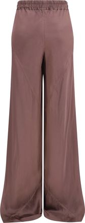 Rick Owens Womens Silk Pants Grape Trousers