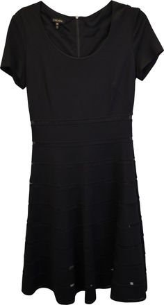 Escada A-Line Mini Dress in Black Viscose