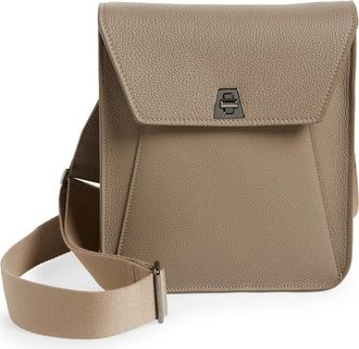 Akris Small Anouk Leather Crossbody Bag in 085 Taupe at Nordstrom