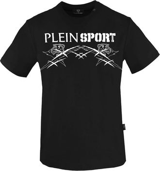 Philipp Plein Mens Plein Sport Large Tiger Scratch Logo Black T-Shirt - Size: 40