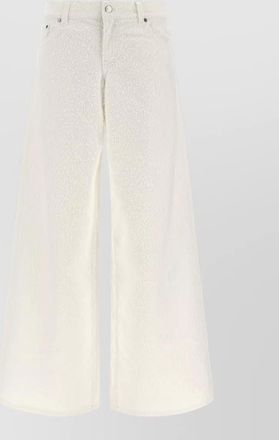 Stella McCartney jeans trousers boucle wide leg pockets