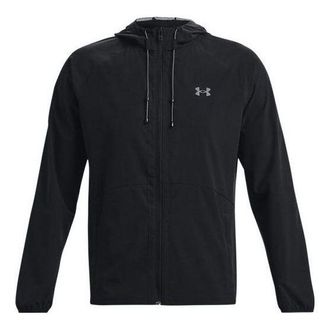 Under Armour Stretch Woven Windbreaker Jacket Black 1377171-001