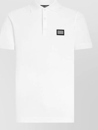 Dolce & Gabbana polo shirt straight cut collar short sleeves