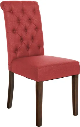 Clp Silla De Comedor Lisburn Rojo Tela