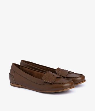 Pedro Garcia Brown leather ballet-style loafer | Inara | Fall-winter 26 |