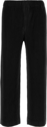 Homme Plissé Issey Miyake Black Polyester Pant