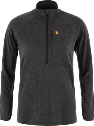 Fj&auml;llr&auml;ven Bergtagen Midlayer Half Zip Merinoshirt f&uuml;r Damen | schwarz