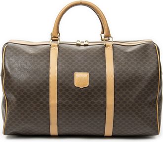 Celine Pre-owned Womens Vintage Large Travel Boston Bag - Brown - One Size